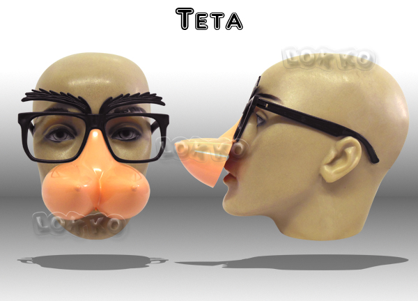 Óculos de festa teta